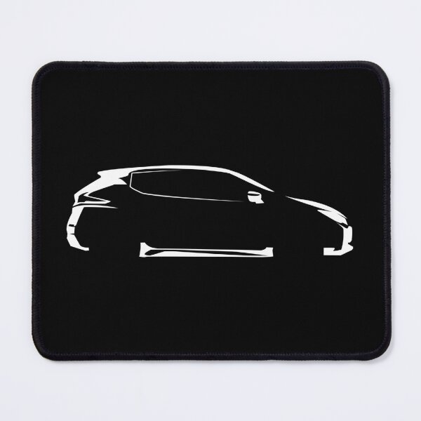 Item preview, Leaf ZE1 e+ Tekna (2020) Minimalist Car Silhouette (White) designed and sold by FearnCreative.