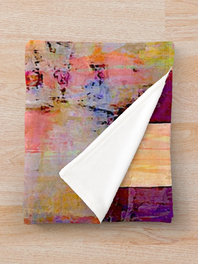 Thumbnail 3 of 6, Throw Blanket, Abstract Color Pattern designed and sold by ViaARTfactory.