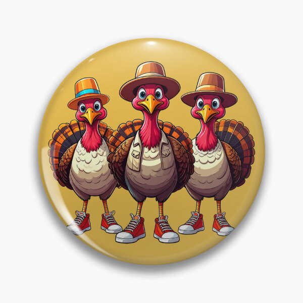 Artikelvorschau, Truthahn-Truppe: Cooles Hip-Hop-Thanksgiving-Trio – Lustiges Feiertagsdesign entworfen und verkauft von AOG-DESIGNS.
