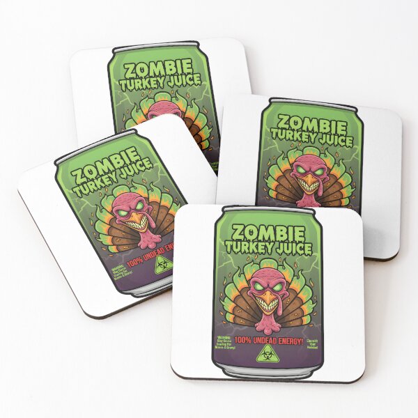 Item preview, Zombie Turkey Juice – Funny Thanksgiving Horror Art designed and sold by VibranPalette.