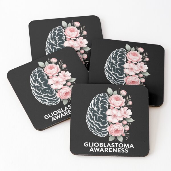 Item preview, Glioblastoma Awareness Brain Floral Art Awareness Support designed and sold by HellD3vil-Art.