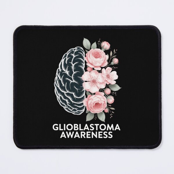 Item preview, Glioblastoma Awareness Brain Floral Art Awareness Support designed and sold by HellD3vil-Art.