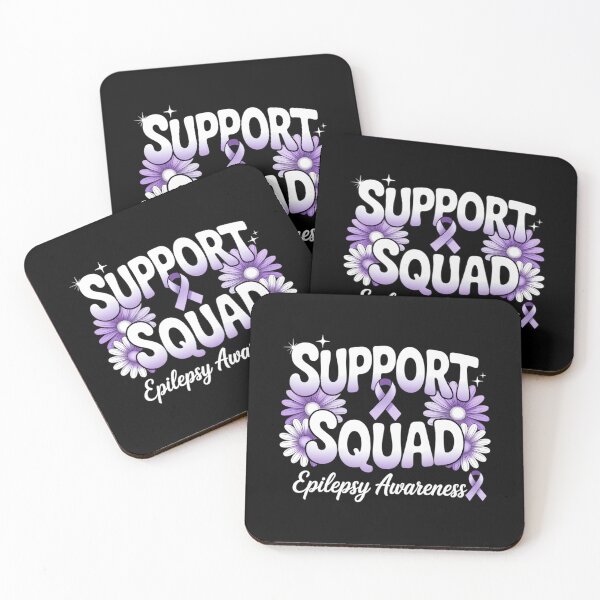 Item preview, Groovy Support Squad Epilepsy Awareness Purple Ribbon designed and sold by HellD3vil-Art.