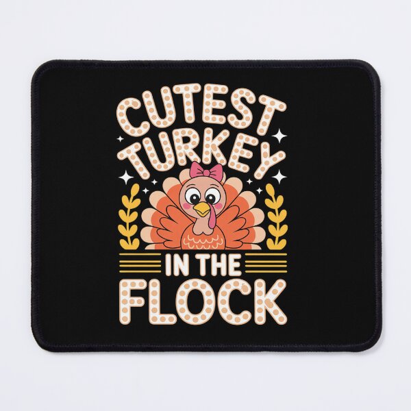 Item preview, Cutest Turkey In The Flock Thanksgiving Girls designed and sold by estellaken.