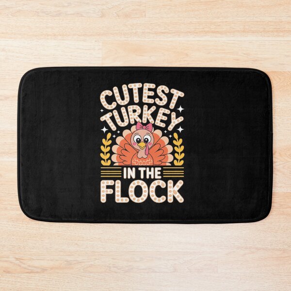 Item preview, Cutest Turkey In The Flock Thanksgiving Girls designed and sold by estellaken.