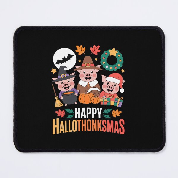 Item preview, Cute Pig Thanksgiving Christmas Pig Happy Hallothanksmas Pig designed and sold by VasilisLamArt.