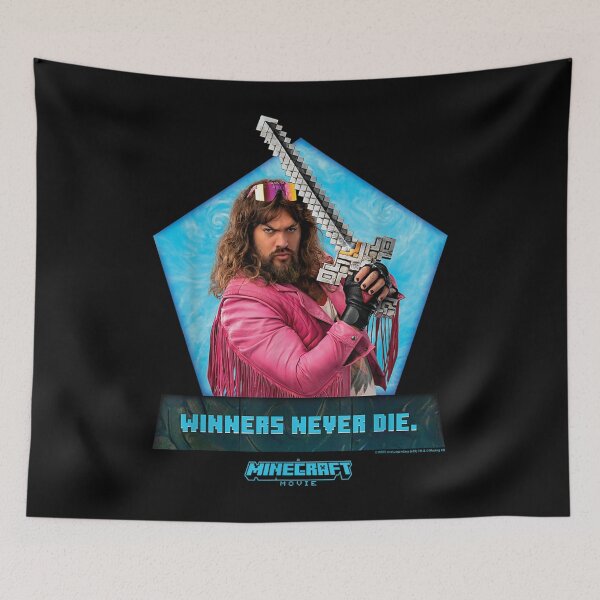 Item preview, Minecraft Winners Never Die – Epic Pixel Sword Gamer Motivation Design designed and sold by jimikoyallin.