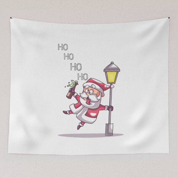 Item preview, Ho Ho Hold My Beer | Funny Drunk Santa Claus Party Cartoon designed and sold by lojadpop.
