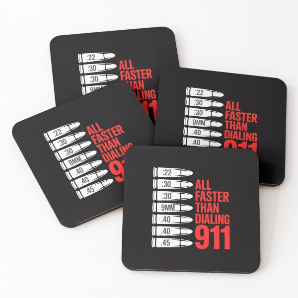 Item preview, All Faster Than Dialing 911 American Flag Bullet Gun Lovers designed and sold by Silicula.