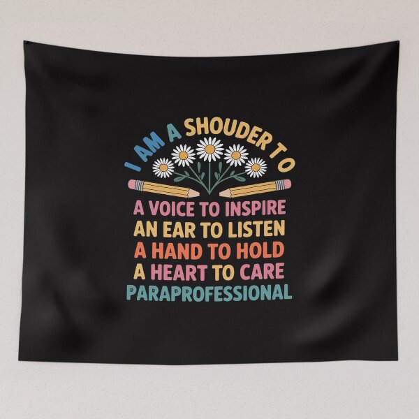 Item preview, A Shoulder To Lean On Paraprofessional Flower Paraeducator designed and sold by GalaFunny.