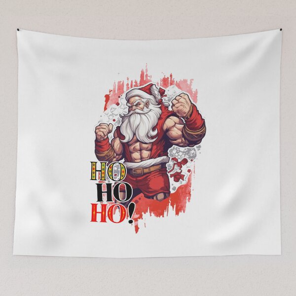 Item preview, Ripped Santa Claus HO HO HO! Gym Christmas Power designed and sold by lojadpop.