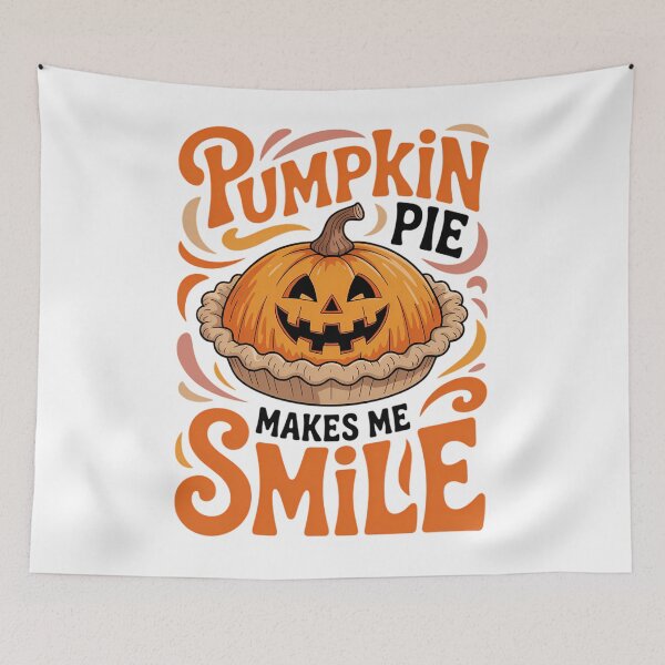 Item preview, Pumpkin Pie Makes Me Smiles Cozy Fall Season Holiday designed and sold by Moon-Ape.