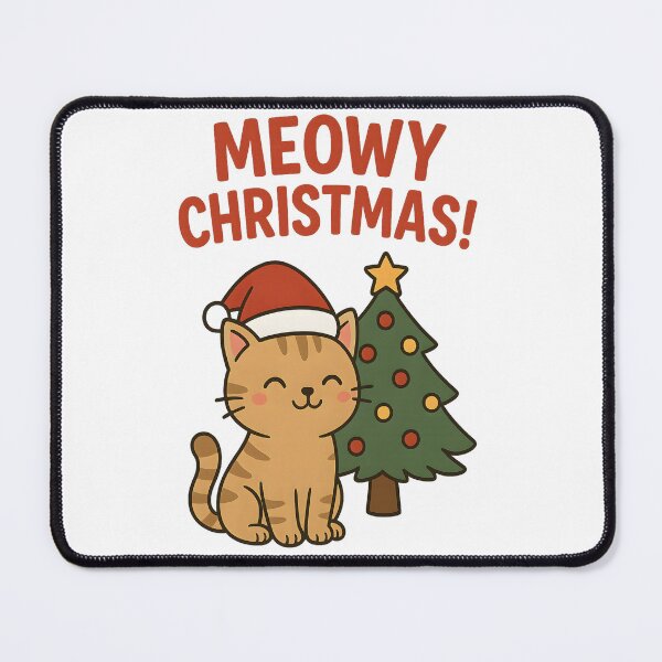 Item preview, Funny Meowy Christmas Santa Cat Cute Holiday designed and sold by VISIONSTURME.