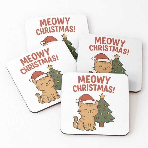 Item preview, Funny Meowy Christmas Santa Cat Cute Holiday designed and sold by VISIONSTURME.