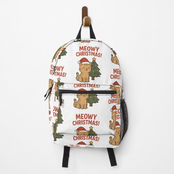 Item preview, Funny Meowy Christmas Santa Cat Cute Holiday designed and sold by VISIONSTURME.