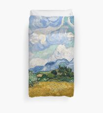 Wheat Field with Cypresses - Vincent Van Gogh Duvet Cover