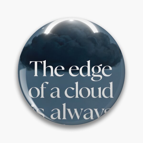 Item preview, Positivity Quote Poster - Silver Lining Cloud Wall Art designed and sold by Cosmopolis.