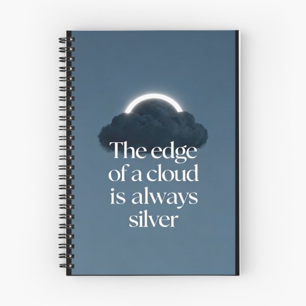 Item preview, Positivity Quote Poster - Silver Lining Cloud Wall Art designed and sold by Cosmopolis.