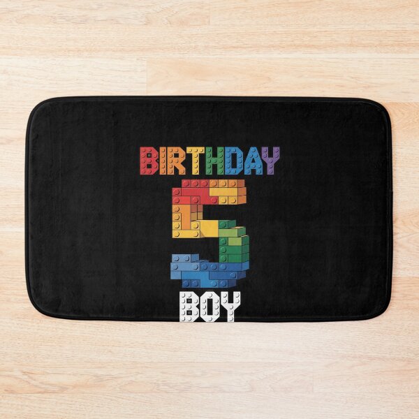 Item preview, 5th Birthday Kids Master Builder Five Years Building Bricks designed and sold by RustsyMin.