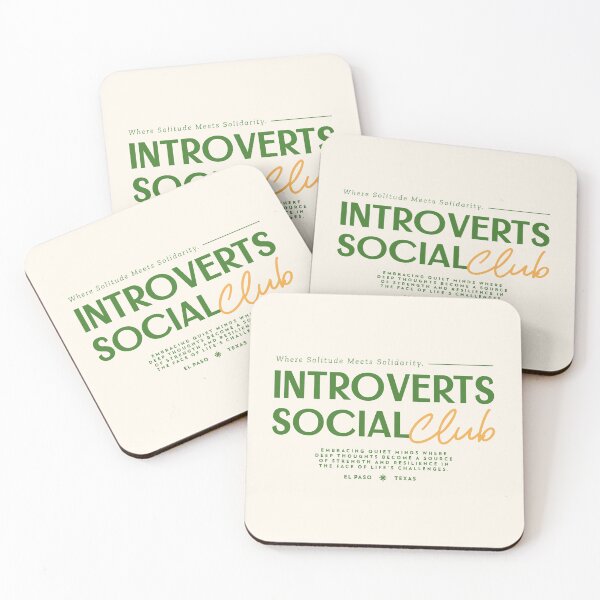 Item preview, Introvert Social Club designed and sold by The Cozy Cauldron.