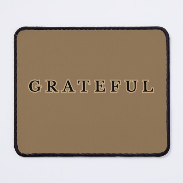 Item preview, GRATEFUL - minimalist for elegant men's - gratitude from heart designed and sold by RISE Creations.