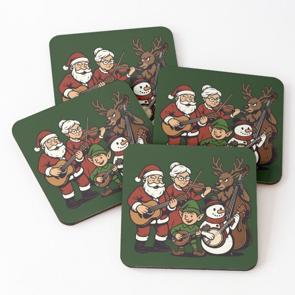 Item preview, Santa Claus and his Bluegrass Band designed and sold by Ghost on Toast.