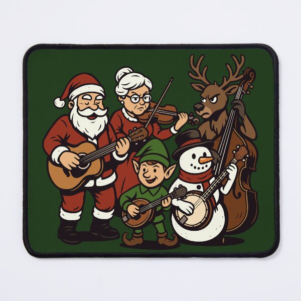 Item preview, Santa Claus and his Bluegrass Band designed and sold by Ghost on Toast.