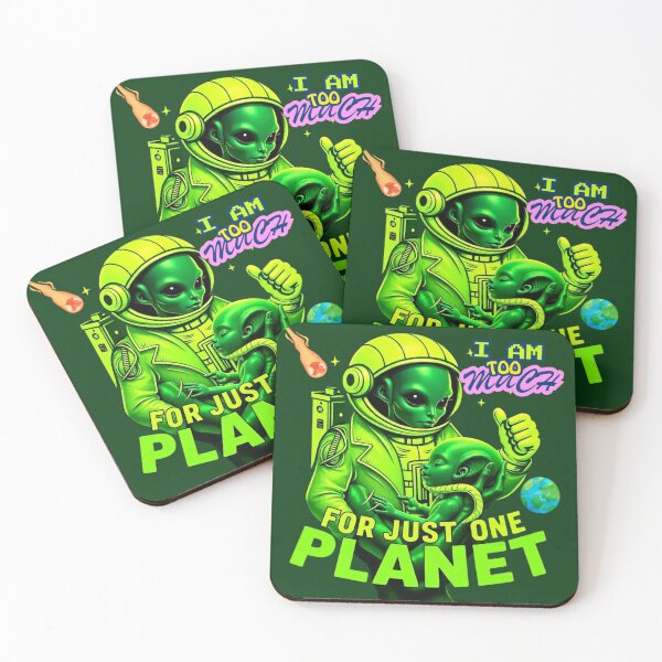 Item preview, ALIEN ET I AM TOO MUCH NEON DESIGN designed and sold by highvibz72.