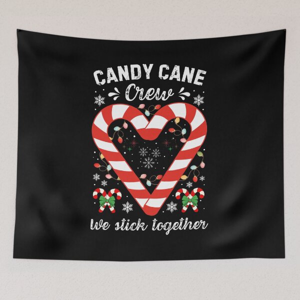 Item preview, Xmas Couples Matching Candy Cane Crew We Stick Together Heart Family Matching Christmas Gift designed and sold by MouDantArts.