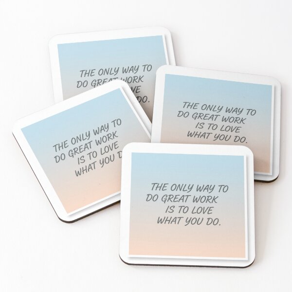 Item preview, The Only Way to Do Great Work Is To Love What You Do Motivational designed and sold by PassionforLove.