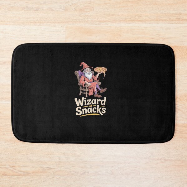 Item preview, Wizard of Snacks Conjuring Pizza Slice, Playful Snack Mage designed and sold by khorbiasieno.