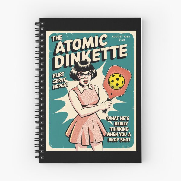 Item preview, Atomic Dinkette Comic Style Pickleball Poster designed and sold by SportsT-Shirts.