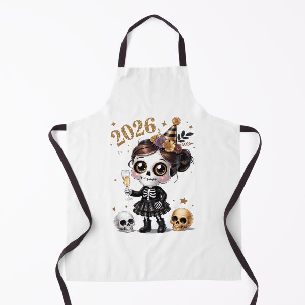 Item preview, Cute Skeleton Girl 2026 New Year's 2026 Floral Skeleton New Years designed and sold by HellD3vil-Art.