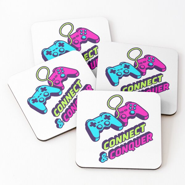 Item preview, Connect & Conquer — Neon Gamer Unity Design designed and sold by DSGIN4YOU.