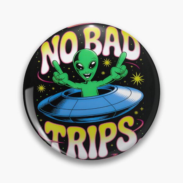 Item preview, No Bad Trips ?✨ - UFO Adventure Tee designed and sold by trixxcreative.