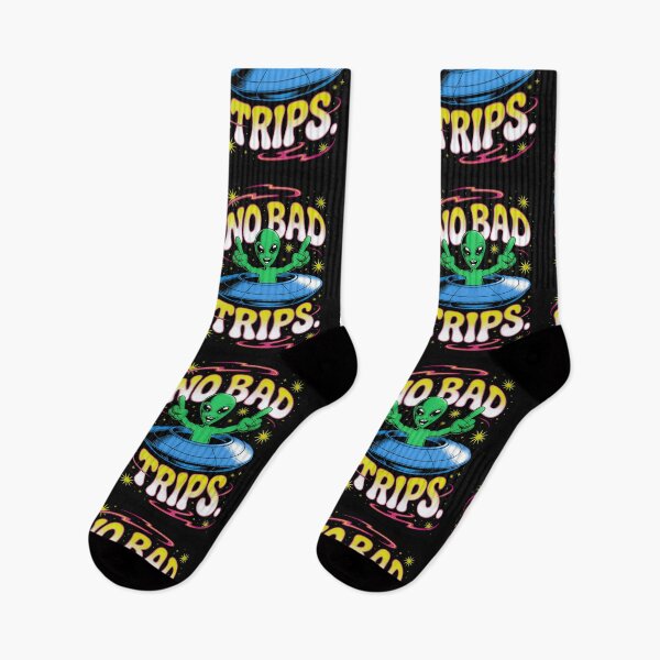 Item preview, No Bad Trips ?✨ - UFO Adventure Tee designed and sold by trixxcreative.