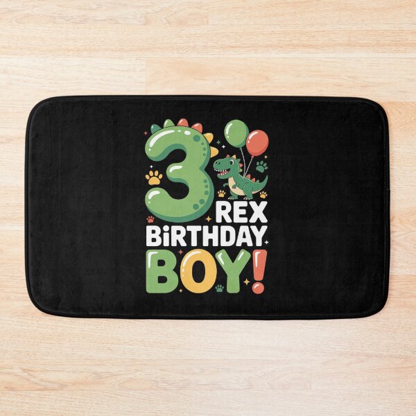 Item preview, Three Rex Birthday Boy 3rd Birthday Dinosaur Third Year Old designed and sold by DrewLeuschke.