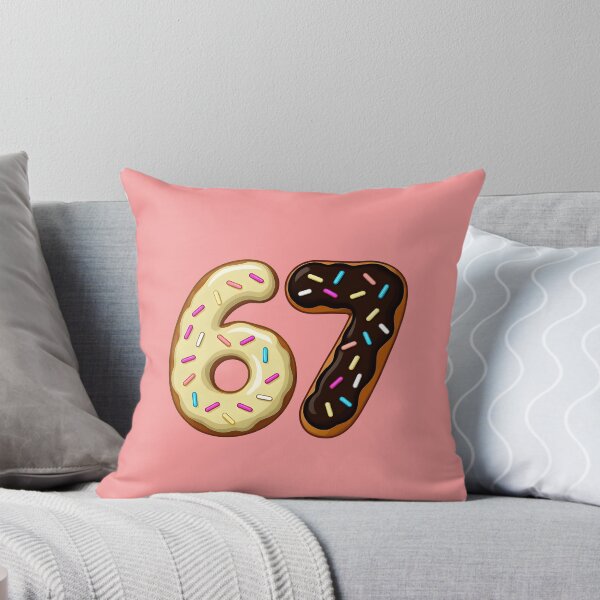 Item preview, Funny Six Seven Chocolate Donut Number 67 Player Fun Meme 67th Birthday designed and sold by MouDantArts.