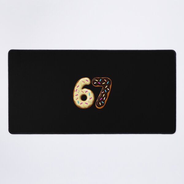 Item preview, Funny Six Seven Chocolate Donut Number 67 Player Fun Meme 67th Birthday designed and sold by MouDantArts.