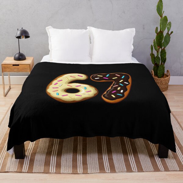 Item preview, Funny Six Seven Chocolate Donut Number 67 Player Fun Meme 67th Birthday designed and sold by MouDantArts.