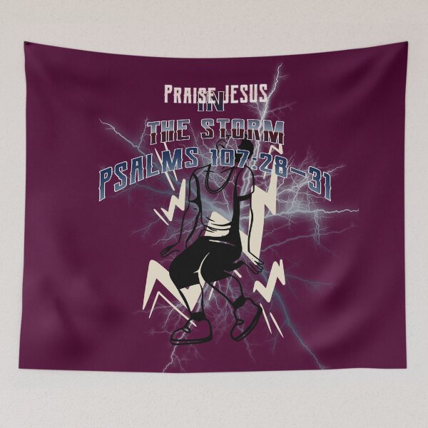 Item preview, Praise Jesus In The Storm | Psalms 107: 28-31  designed and sold by Mrs. Kizzy Gillis Heavenly-Merch.