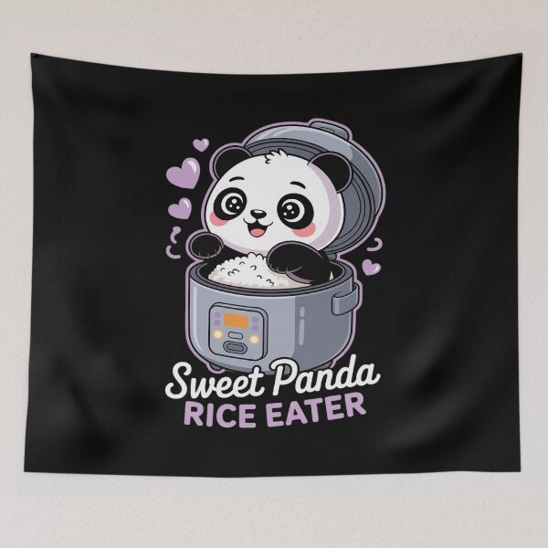 Item preview, Sweet Panda Rice Eater Rice Cooker designed and sold by AmparoBoyle.
