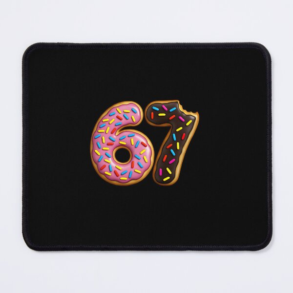 Item preview, Funny Sixty Seven Chocolate Donut Number 67 Player Fun Meme 67th Birthday designed and sold by MouDantArts.