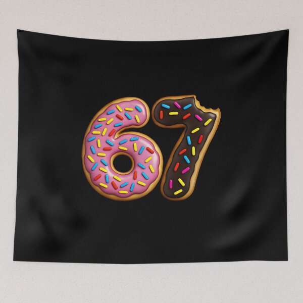 Item preview, Funny Sixty Seven Chocolate Donut Number 67 Player Fun Meme 67th Birthday designed and sold by MouDantArts.