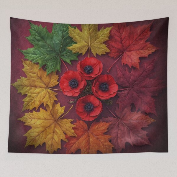 Item preview, Amidst The Vibrant Hues of Autumn, We Reflect & Remember. Lest We Forget.  designed and sold by Lana Magnolia.