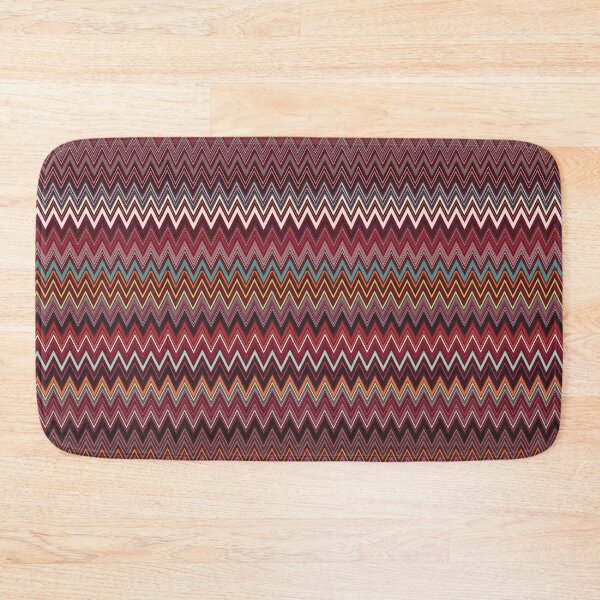 Item preview, Missoni textile vector seamless repeat pattern red designed and sold by Retro Street Studios.