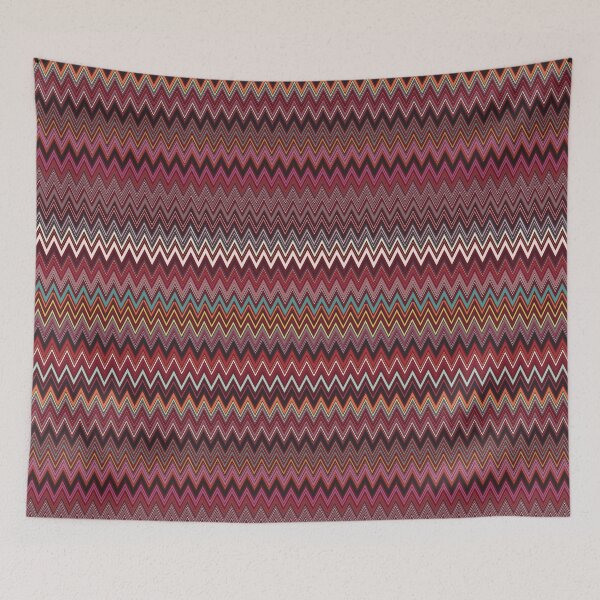 Item preview, Missoni textile vector seamless repeat pattern red designed and sold by Retro Street Studios.