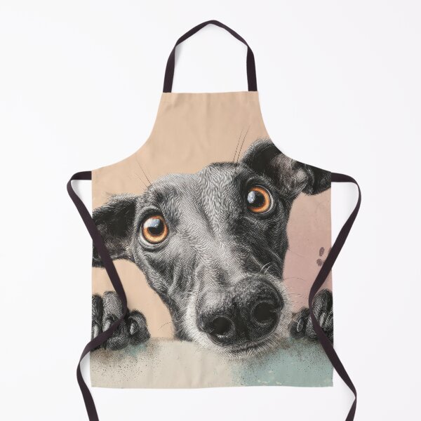 Item preview, Greyhound Peeking over Wall 01 designed and sold by Elisabeth Lucas.