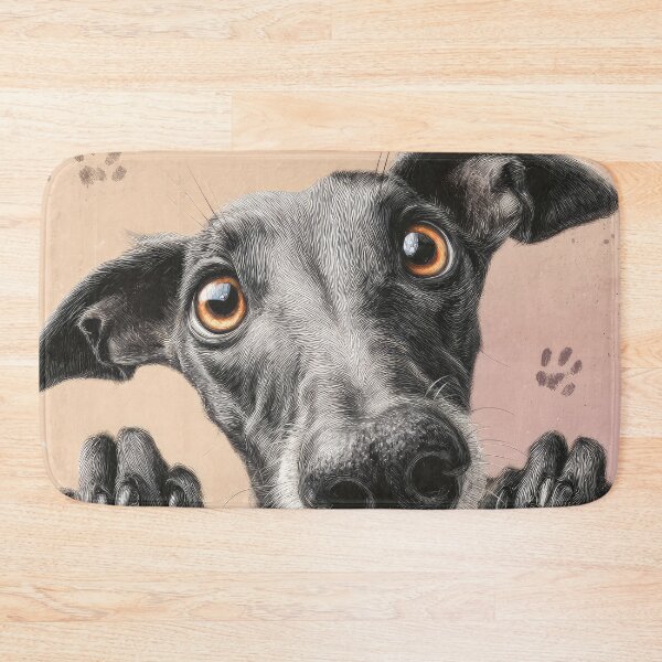 Item preview, Greyhound Peeking over Wall 01 designed and sold by Elisabeth Lucas.