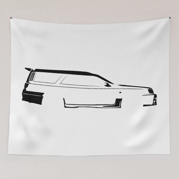 Item preview, Stagea 260RS Autech (WC34) Minimalist Car Silhouette (Black) designed and sold by FearnCreative.